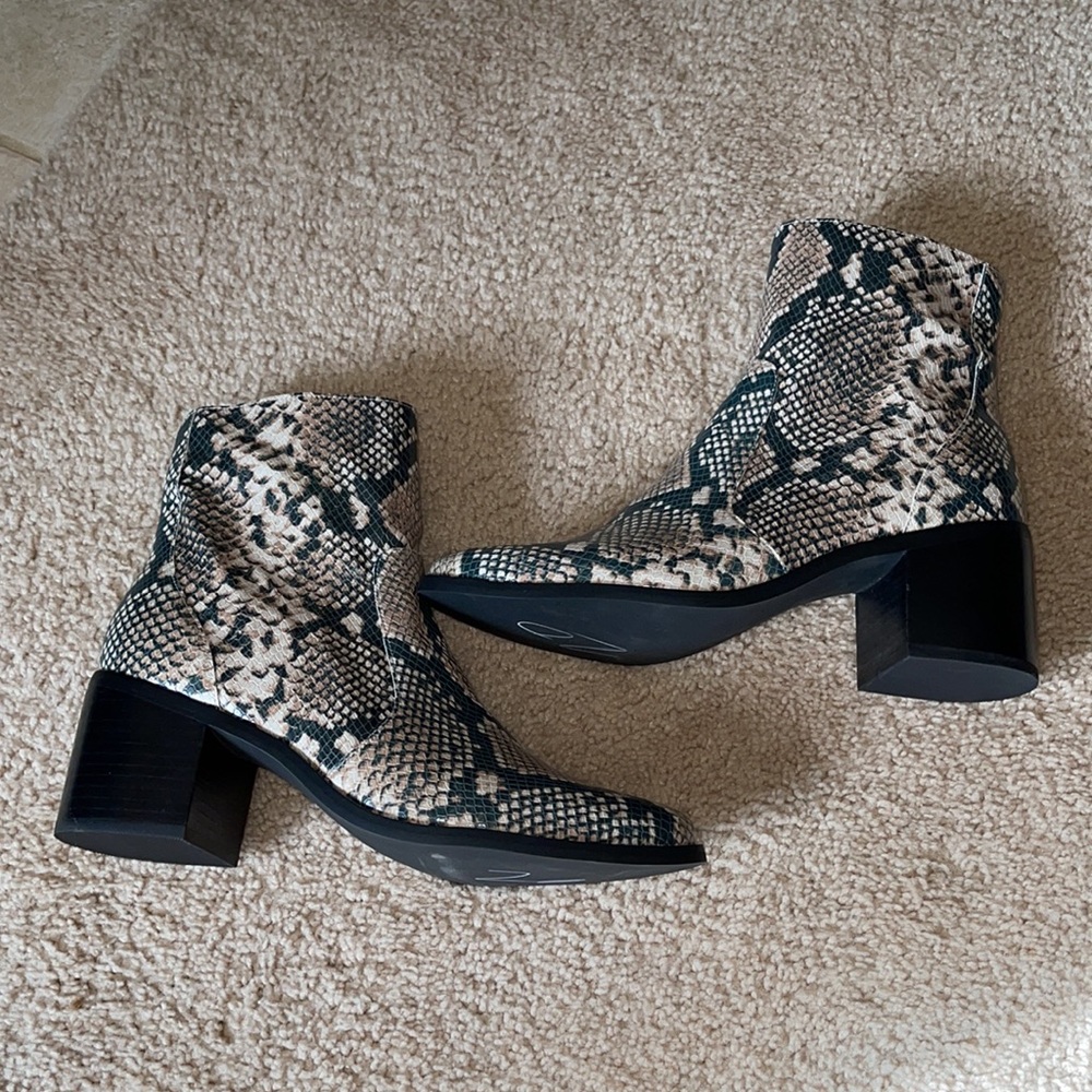 Treasure & Bond snakeskin ankle boots